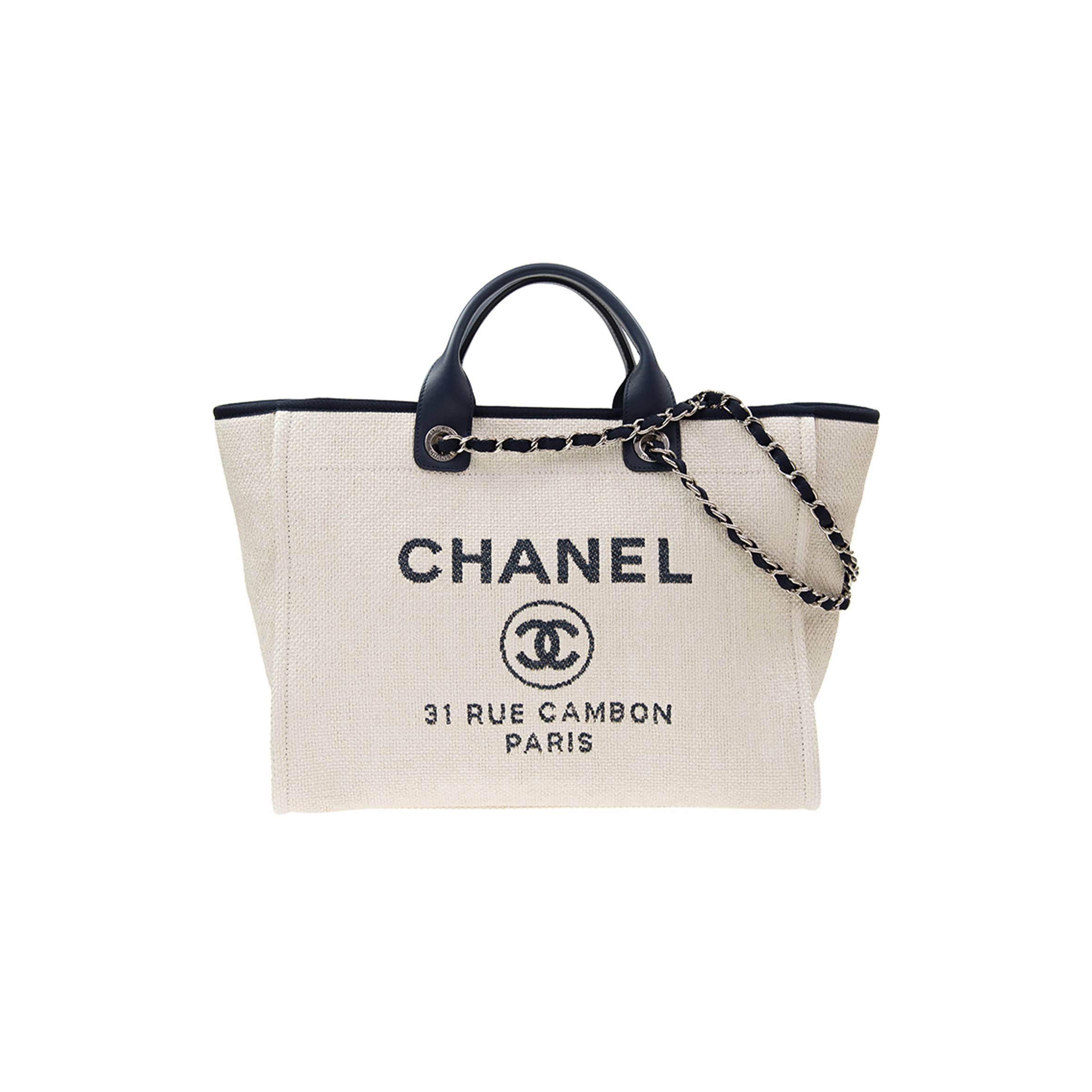 Ch*el deauville large tote gold hardware a66941 (30*50*22cm)