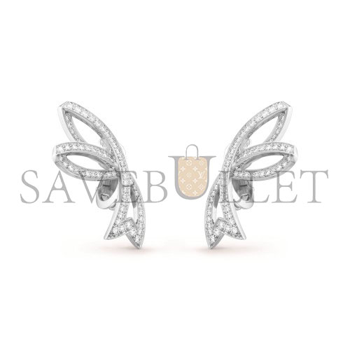V*N CL*F arpels contes d’hiver earrings - white gold, diamond  vcarp3j400