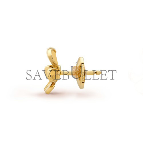 V*N CL*F arpels frivole earrings, mini model - yellow gold, diamond  vcarp0j300