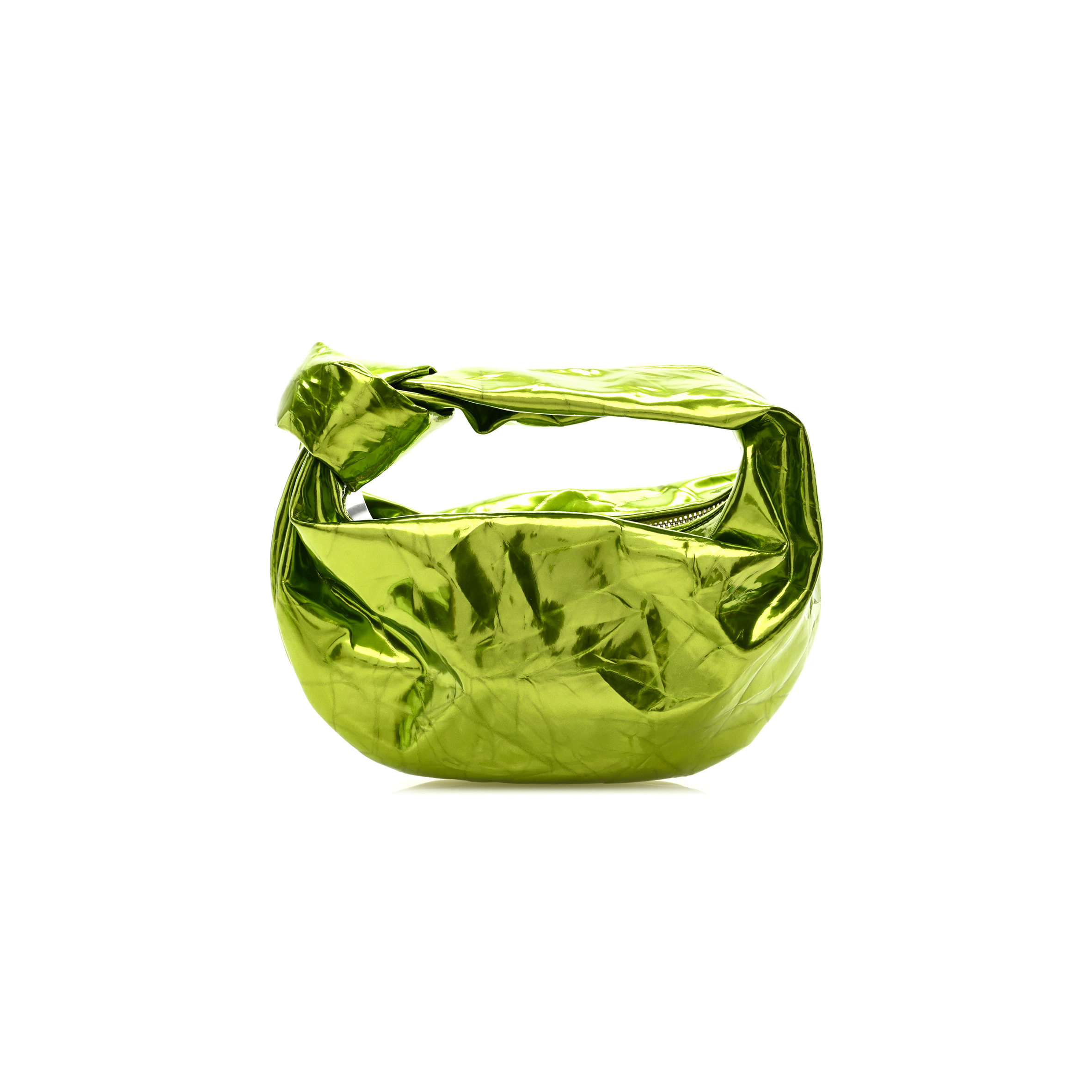 bo*te*ga Ve*ne*ta metallic crushed calfskin mini jodie chlorophyll (25*14*3cm)