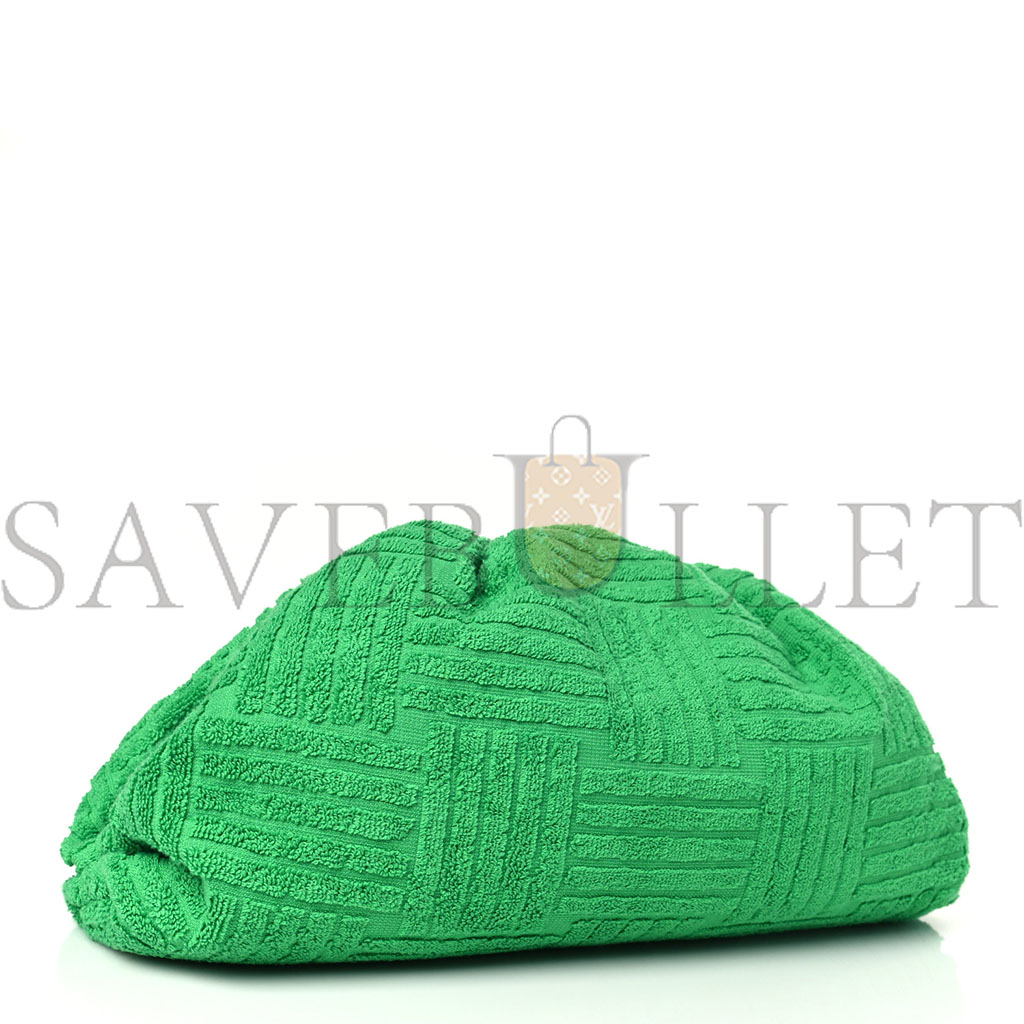 bo*te*ga Ve*ne*ta sponge fabric the pouch clutch grass (29*17*11cm)