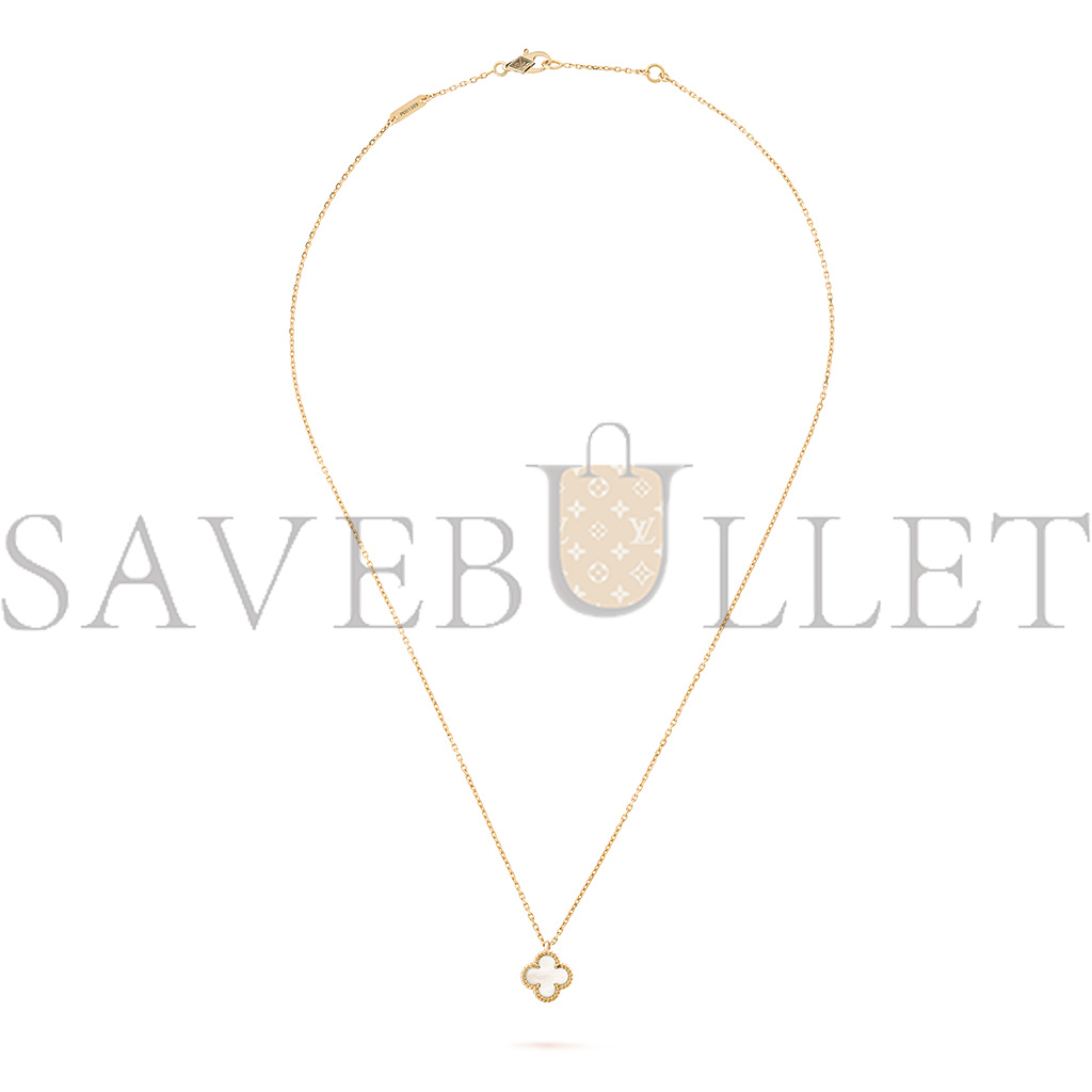 V*N CL*F arpels sweet alhambra pendant - yellow gold, mother-of-pearl  vcarf69100