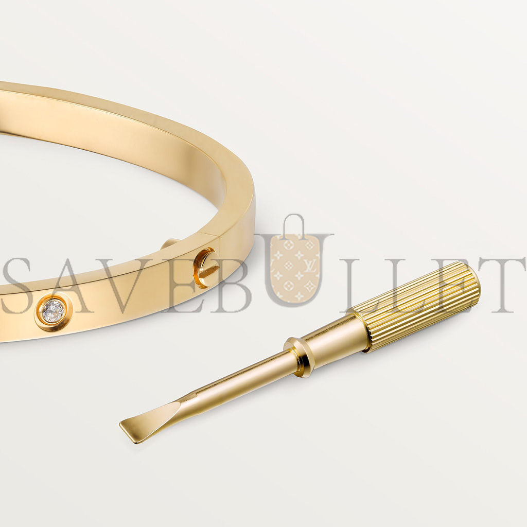 Ca*t*er  love bracelet, small model, 6 diamonds b6047217