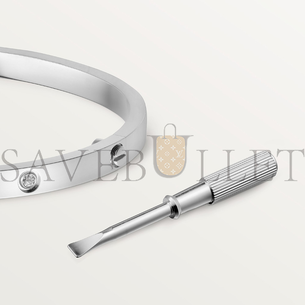 Ca*t*er  love bracelet, small model, 6 diamonds b6047717