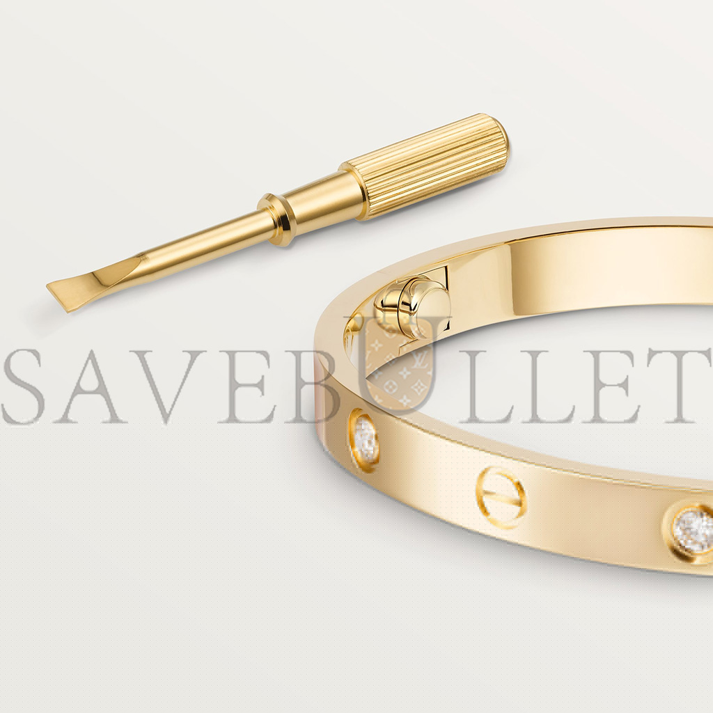 Ca*t*er  love bracelet, 4 diamonds b6070017
