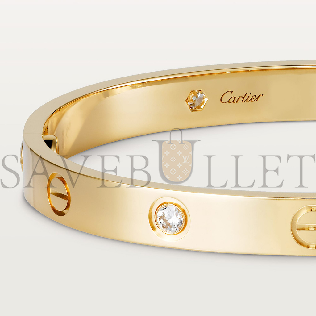Ca*t*er  love bracelet, 4 diamonds b6070017