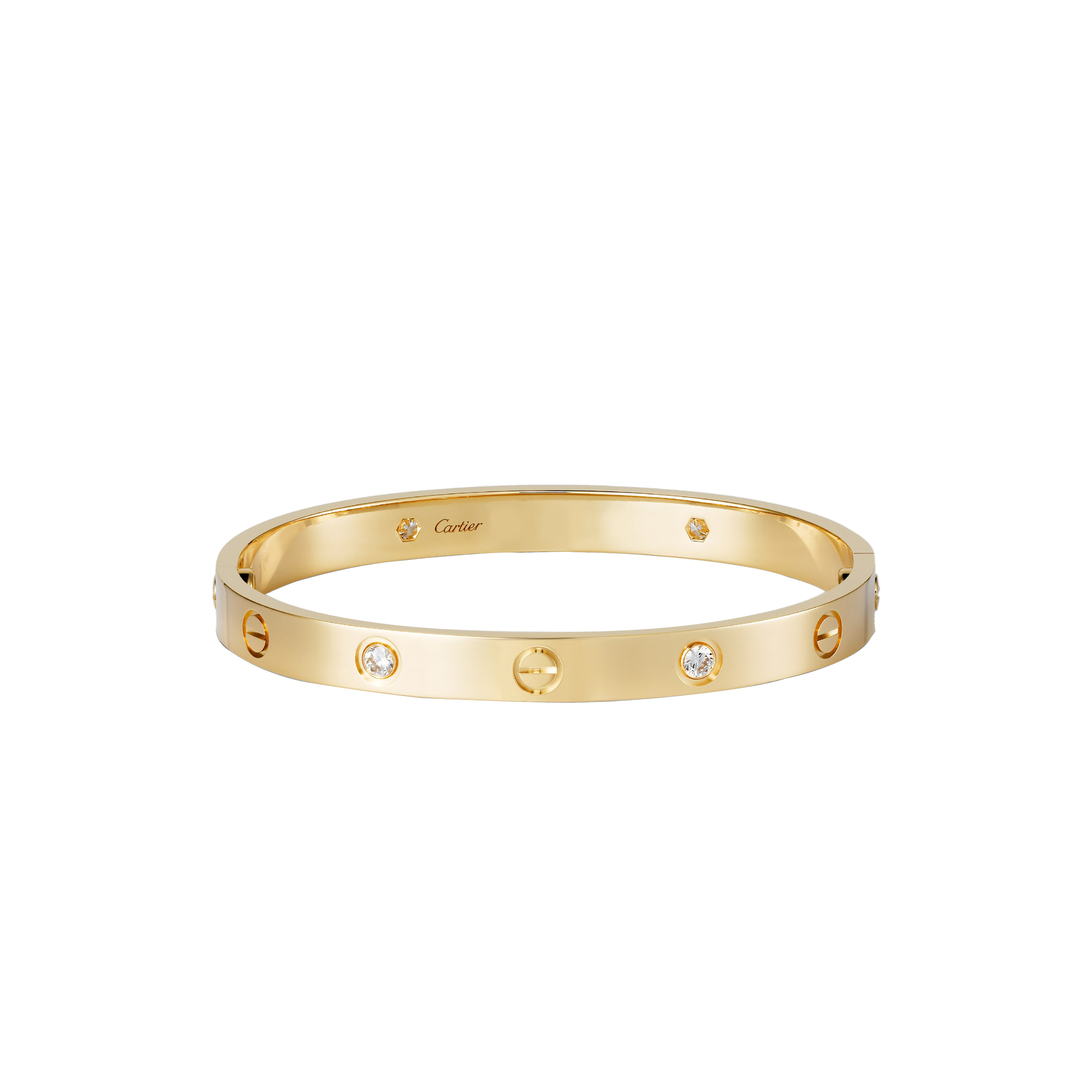 Ca*t*er  love bracelet, 4 diamonds b6070017