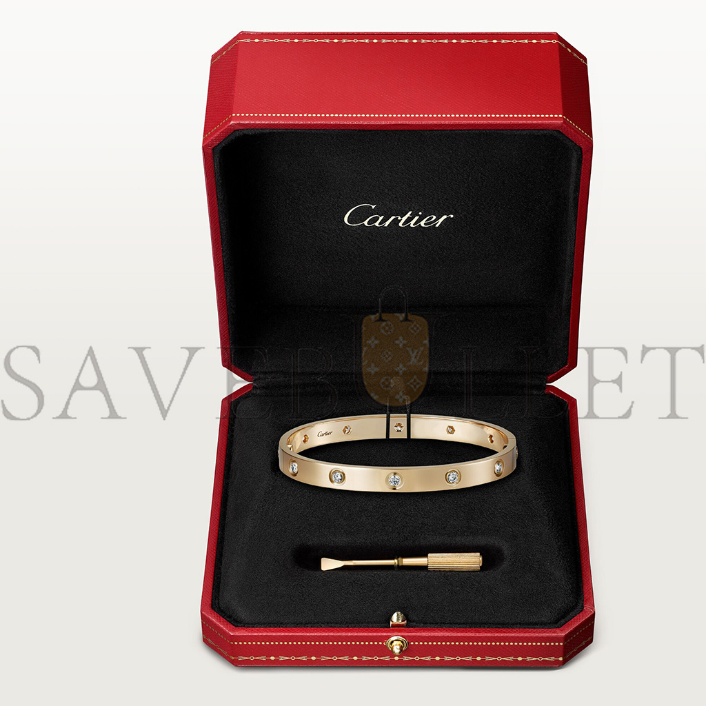 Ca*t*er  love bracelet, 10 diamonds  b6070317