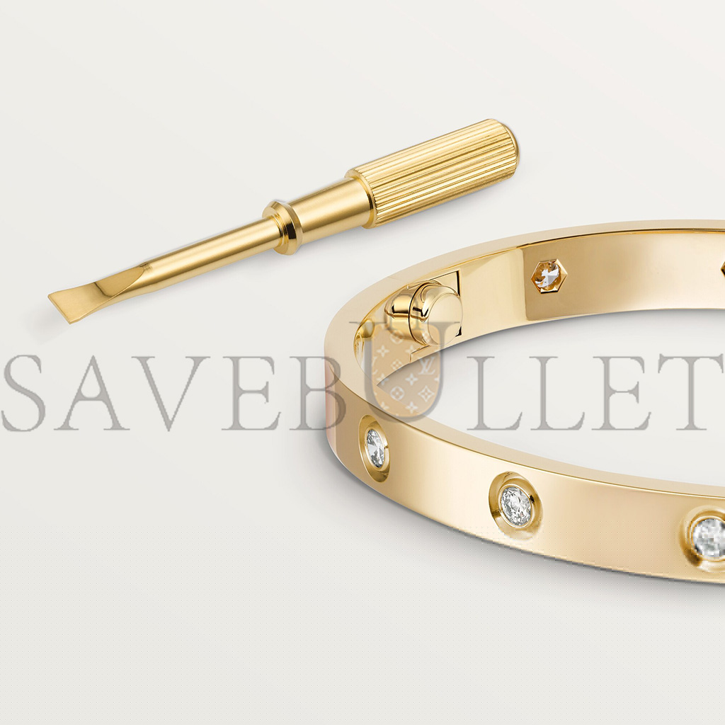 Ca*t*er  love bracelet, 10 diamonds  b6070317