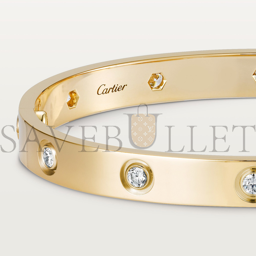 Ca*t*er  love bracelet, 10 diamonds  b6070317