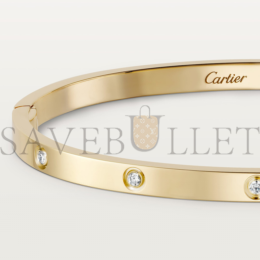 Ca*t*er  love bracelet, small model, 10 diamonds b6047817