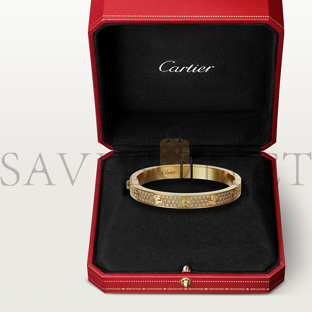 Ca*t*er  love bracelet, diamond-paved n6035017