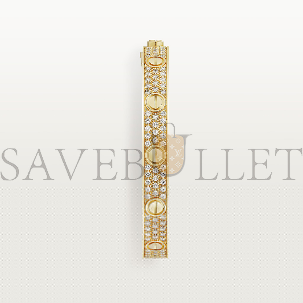Ca*t*er  love bracelet, diamond-paved n6035017