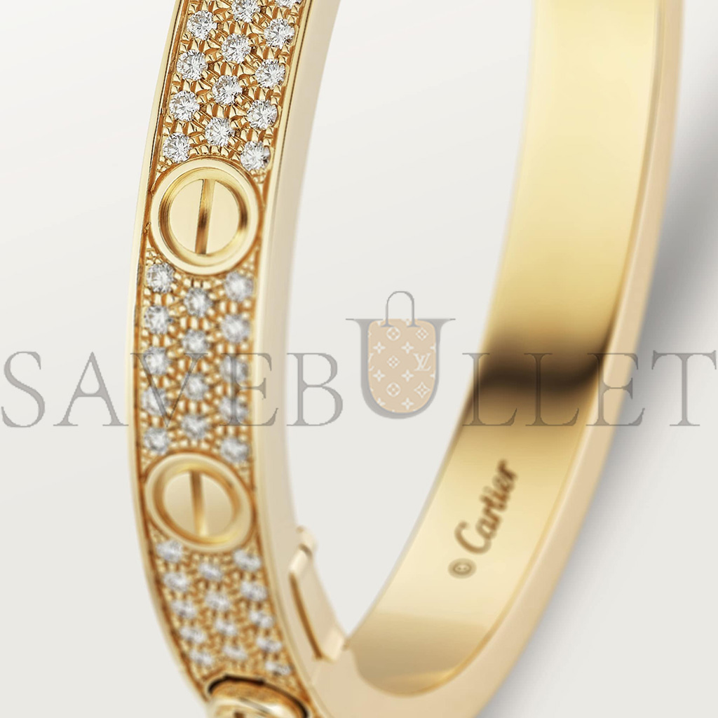 Ca*t*er  love bracelet, diamond-paved n6035017