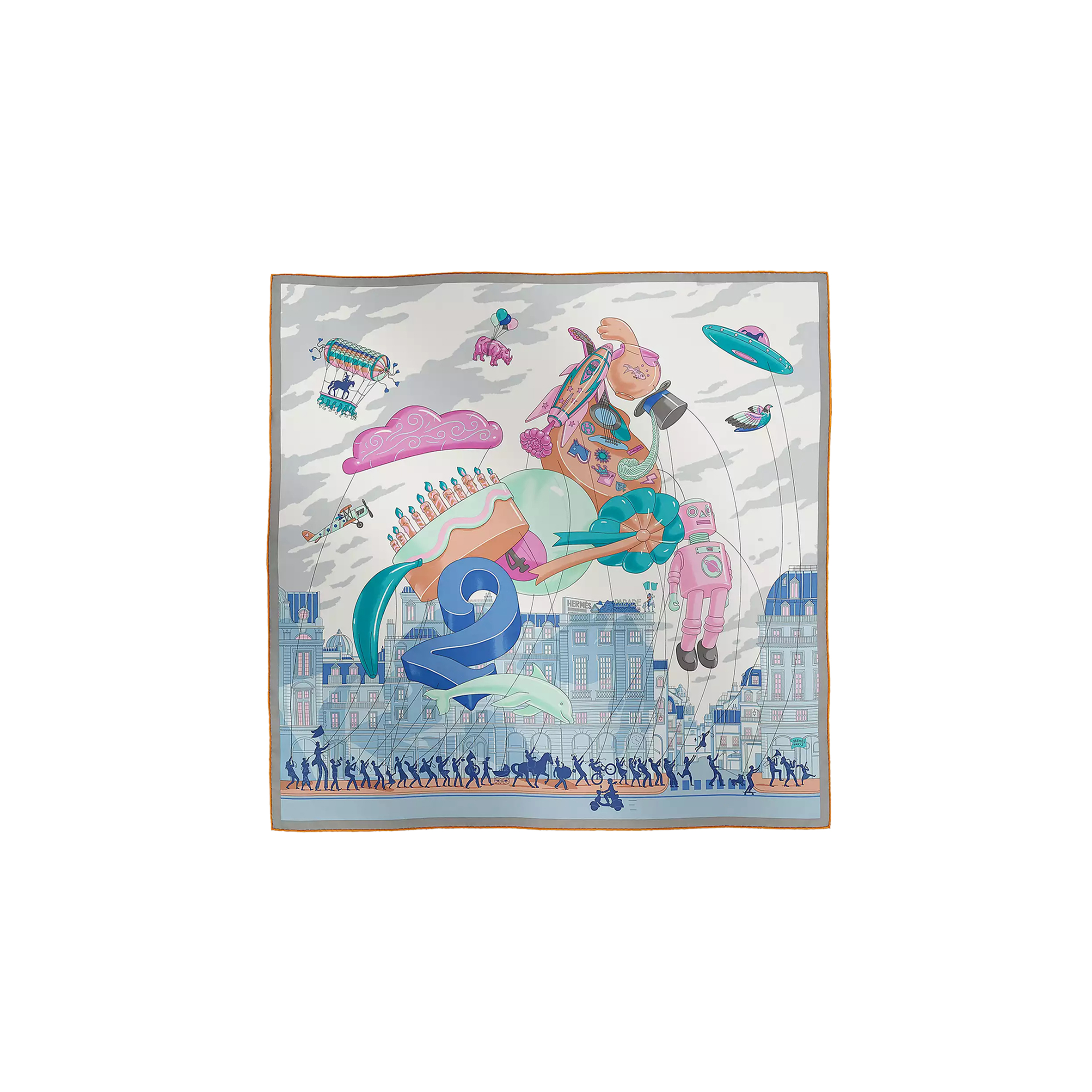 HERMÈS PARADE SCARF 90 H004150S (88*88)