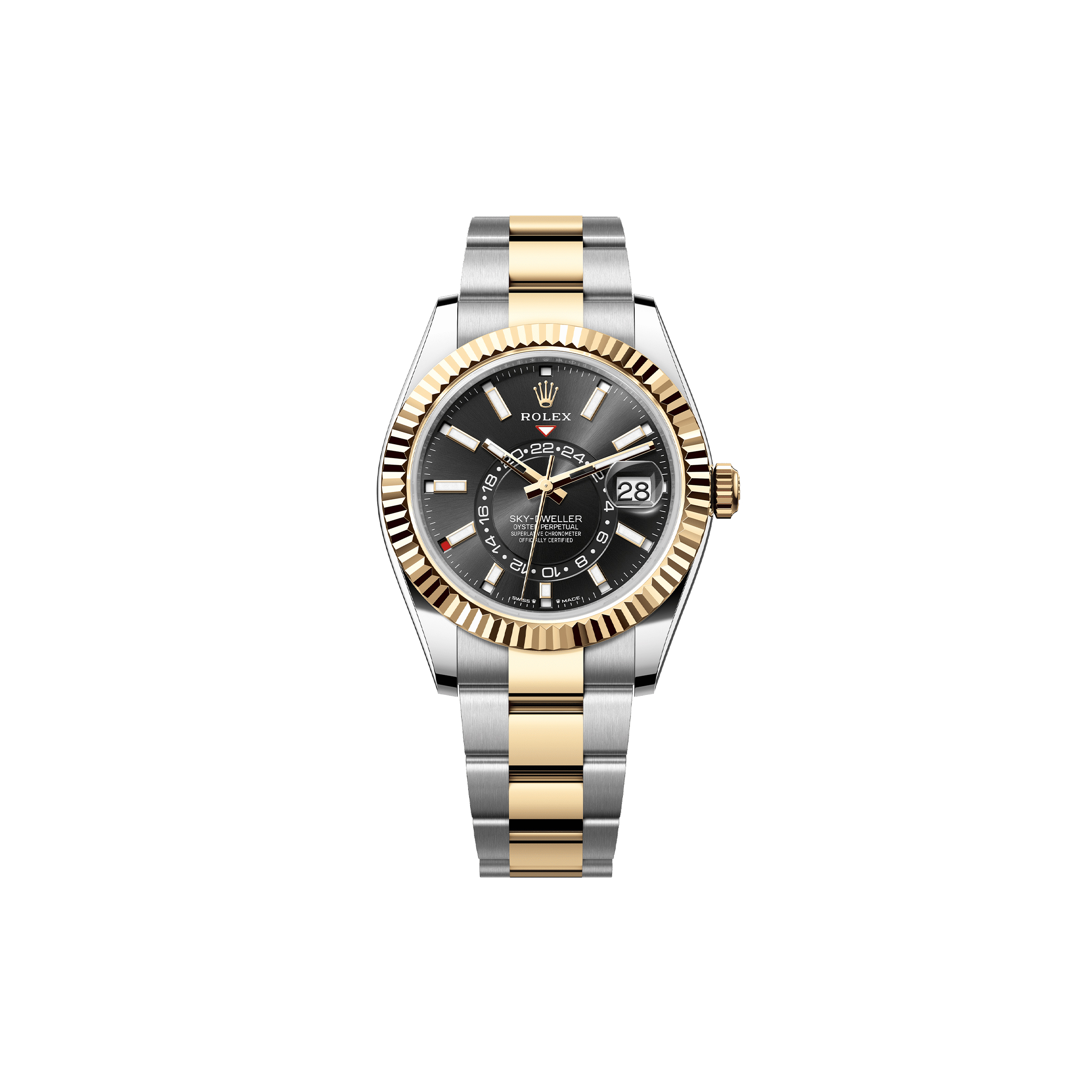 R*l*x sky-dweller oyster, 42 mm, oystersteel and yellow gold watch 336933