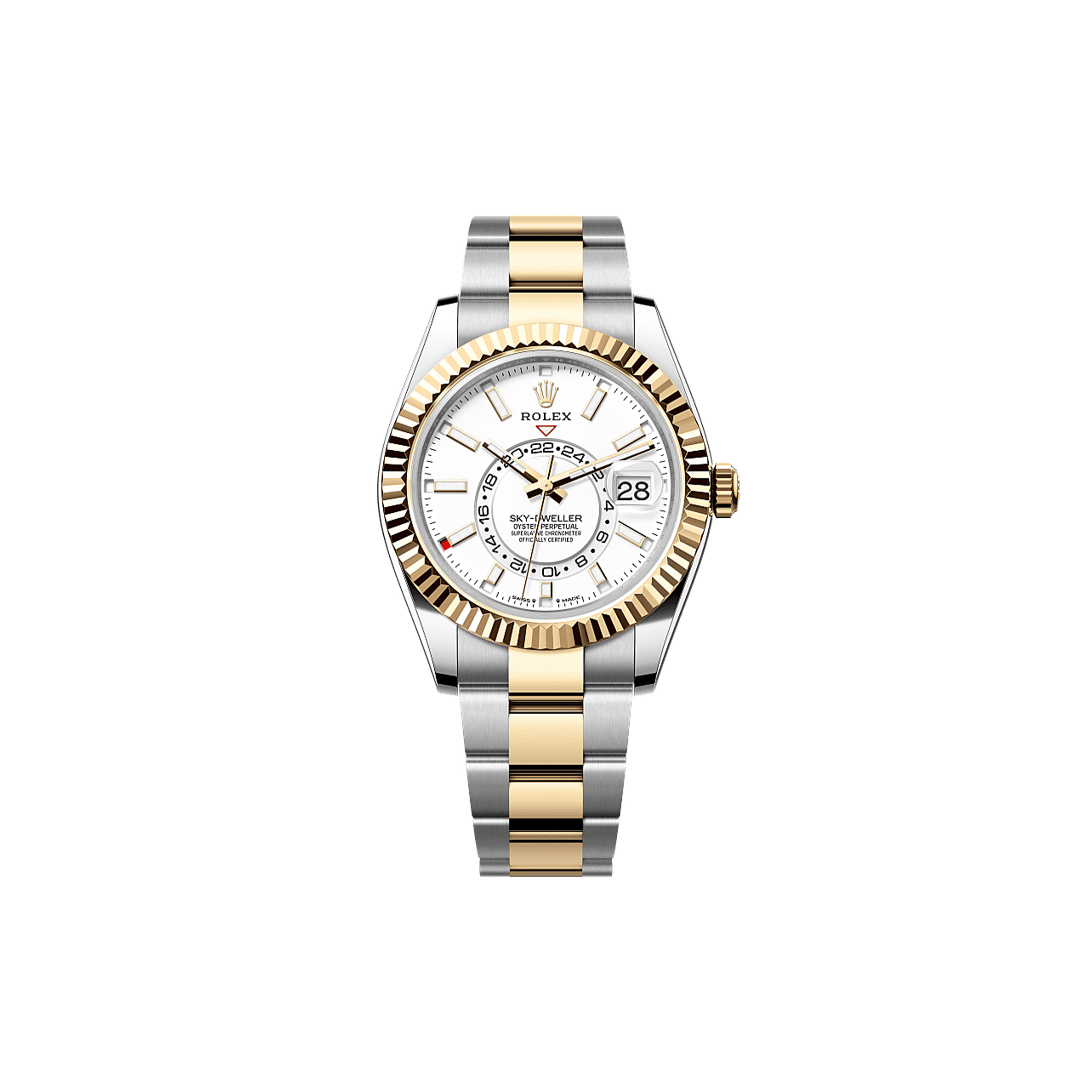 R*l*x sky-dweller oyster, 42 mm, oystersteel and yellow gold watch 336933
