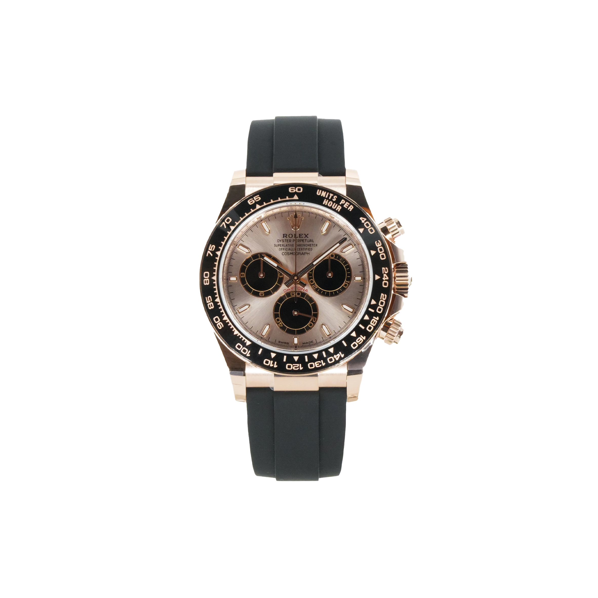 R*l*x daytona sundust & bright black dial 40mm watch 126515ln-0006