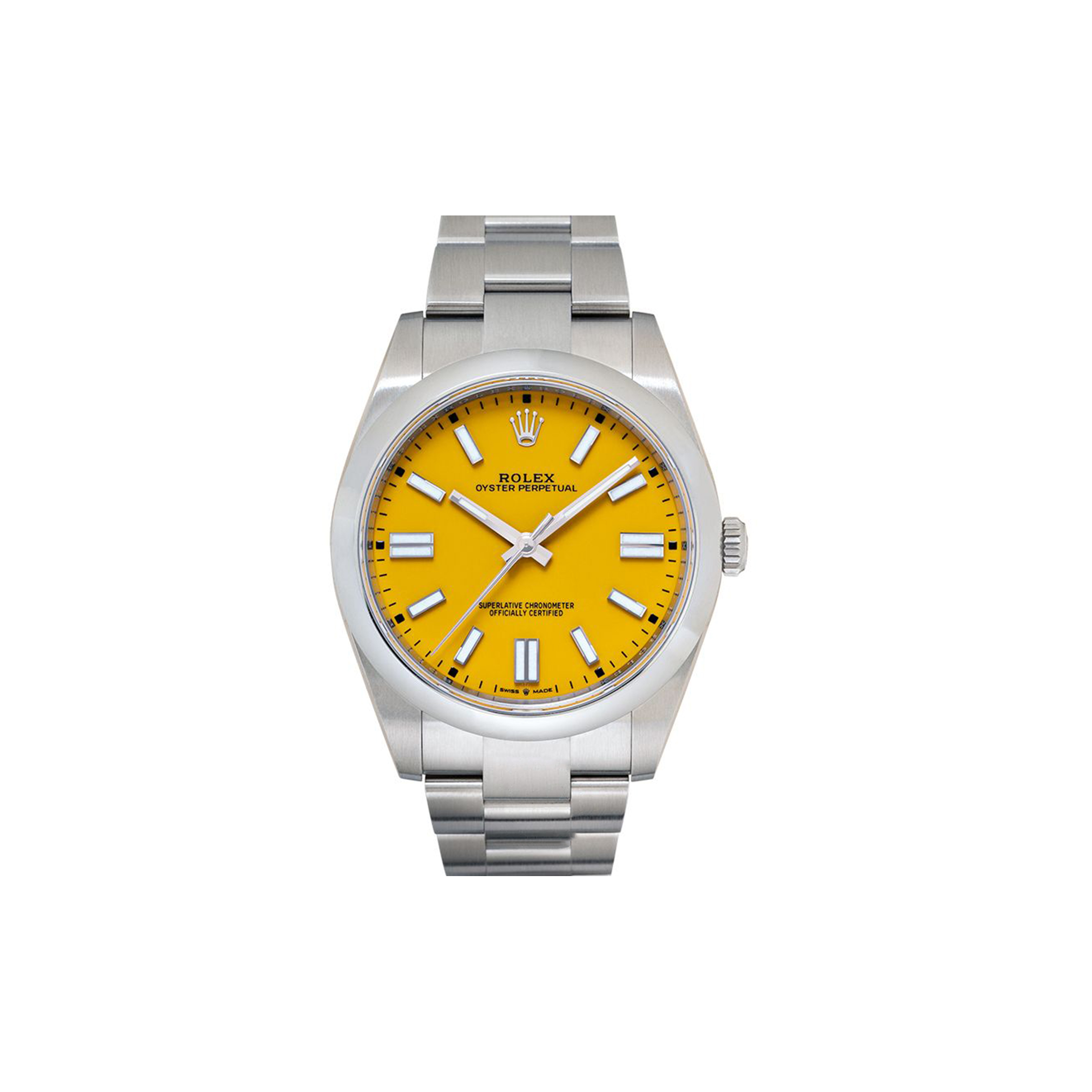 R*l*x oyster perpetual stainless steel automatic watch 124300-0004