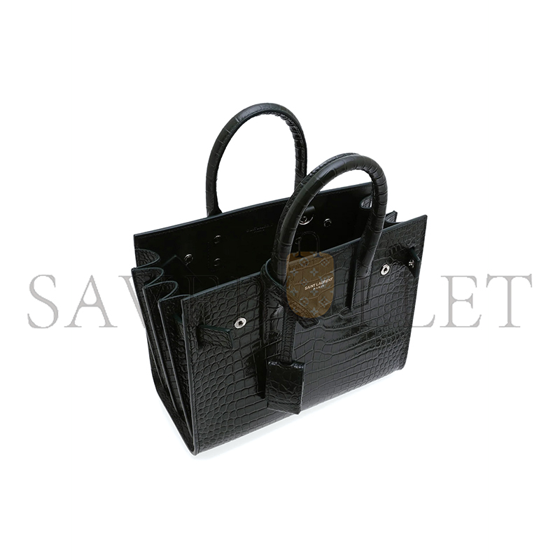 Y*L baby sac de jour croc embossed dark green 392035dnd1n3045 (22*18*10.5cm)