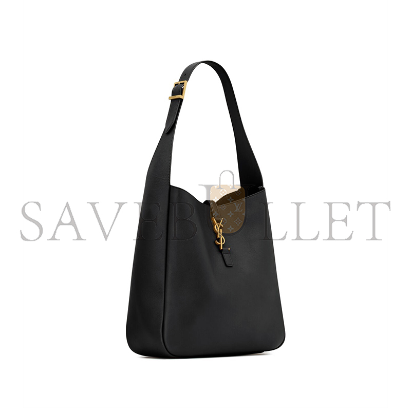 y*l le 5 À 7 S*pple large in grained leather 753837aaauq1000 (30*31*13cm)