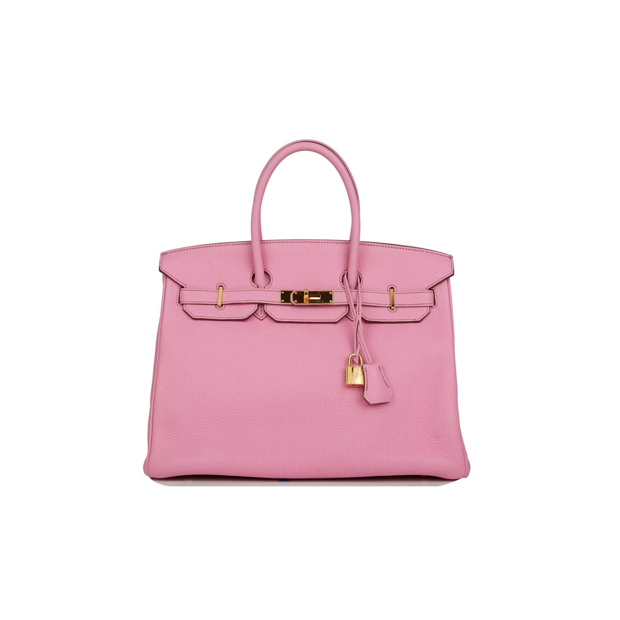 H**mes birkin 35 bubblegum togo gold hardware (35cm)