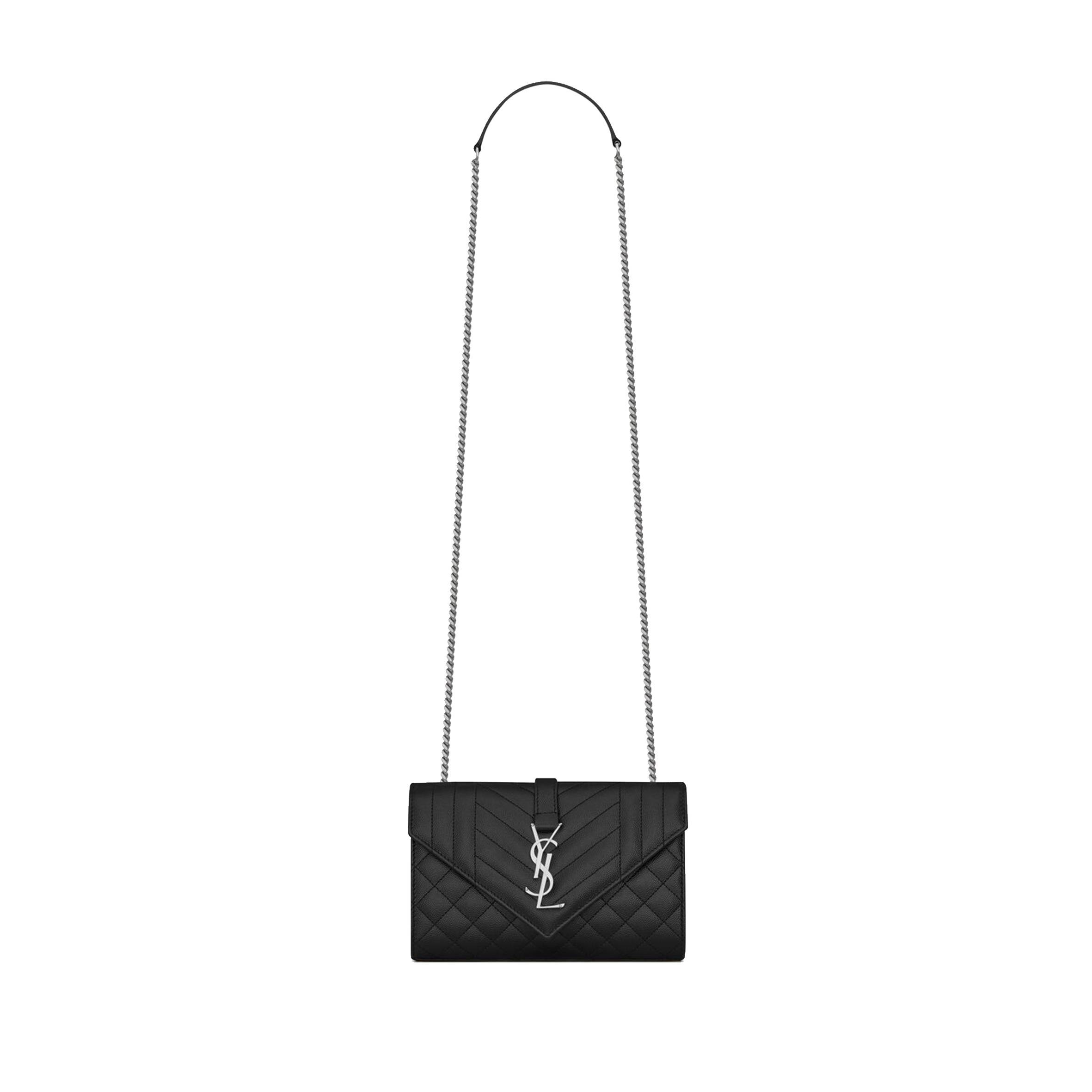 Y*L envelope small bag in mix matelassé grain de poudre embossed leather 600195bow921000 (21*13*6cm)